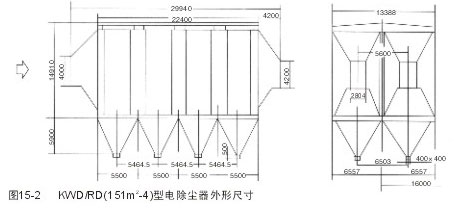 宽间距静电除尘器外形尺寸